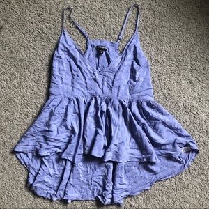 Express Lavender Baby Doll Tank Top